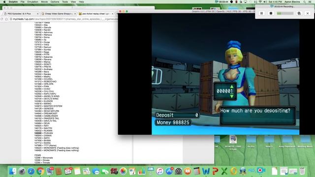 Phantasy Star Online Plus Dolphin Emulator Action Replay Codes & Hacks