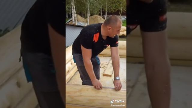 Качество сборки деревянного дома ?сделайсам ?бревно ?оцилиндрованноебревно