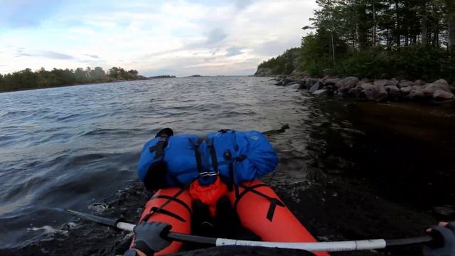 Соло ПВД по Ладожским шхерам на пакрафте | День 1 смотреть онлайн
