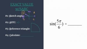 Exact Value of sin(5pi/6) - Unit Circle Survival Guide