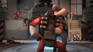 Персонажи из team fortress 2 танцуют "вприсядку"