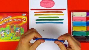 РАДУГА из Пластилина - Поделка в школу - Лепка