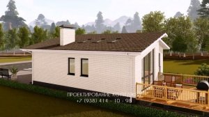 Проект одноэтажного дома 10 на 10 | SketchUp + Lumion 8