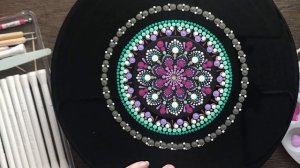 How to Paint a Record Album Dot Mandala tutorial - Repurpose - 330 - Sue Sloan