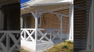 Открытая терраса с прозрачной крышей 2020