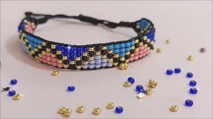 браслет из бисера на станке
