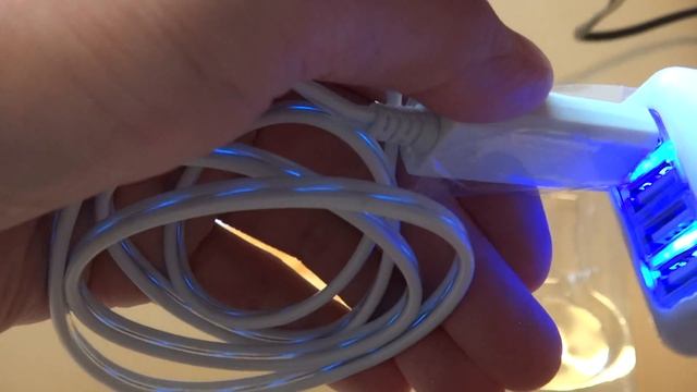 Светящийся кабель Lighting USB и аккумуляторы 18500