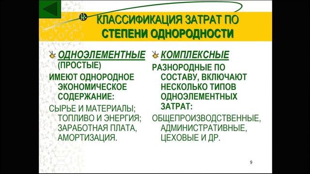 Основы рыночной экономики - Себестоимость продукции