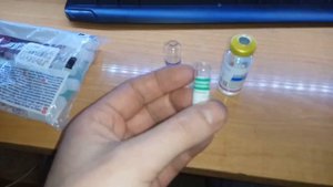 Лечение кота. Подготовка антибиотика.