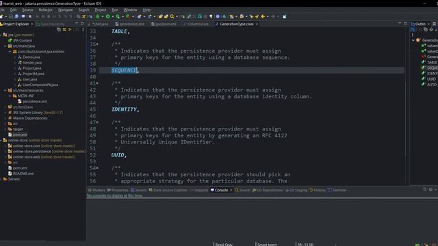 First JPA Project, ID GenerationType, Composite Primary Keys, Temporal, Transient, Enumerated смотреть онлайн