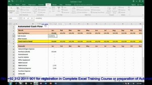 AUTOMATED CASH FLOW SHEET: Learn how to make Cash Flow Statement/Dashboard - Advanced Excel Formula