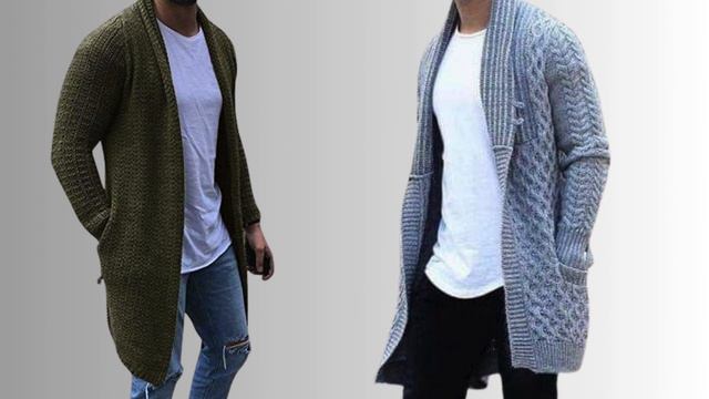 Мужской кардиган | 96 идей для вязания | Модные тренды идеального кардигана #МужскойКардиган смотреть онлайн