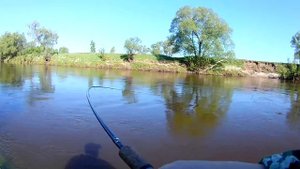 Удачно попал на выход Голавля. Ловля голавля на спиннинг на перекате малой реки.