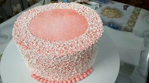 Украшение ажурного тортика цветами из БЗК!