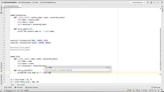 Python Practice Series 12 | Beginners | Level 1 | Basic II | Create class inside class | Programmin