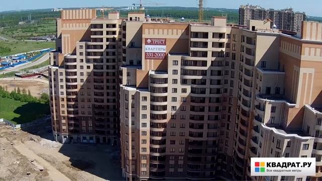 Строительный трест. Жилой комплекс "Капитал" с высоты птичьего полета, лето 2015 г.