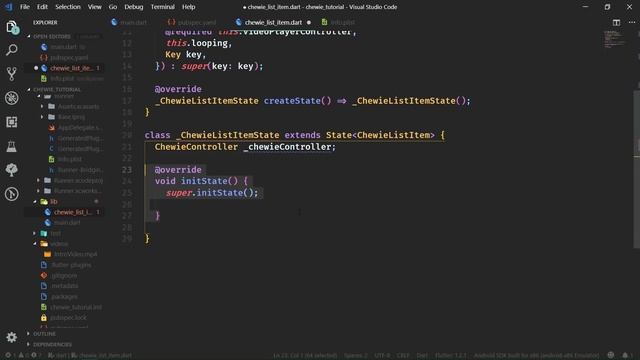 Flutter Video Player – Chewie Tutorial