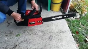 Работа пилы Бензопила Homelite CSP 4518