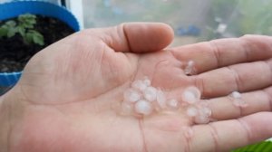 Мощная гроза, и мощный ливень с градом, и шквалом. Самая мощная гроза в Смоленске за 2023 год.