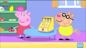 Свинка Пеппа. Детский магазин. Обучающая игра. Детский мультик. Peppa Pig game.
