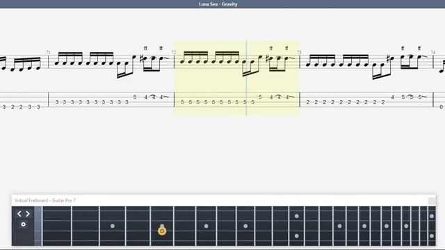 Luna Sea - Gravity BASS GUITAR TAB смотреть онлайн