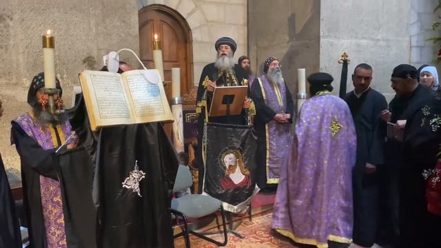Храм Гроба Господня. Служба Египетских Коптов.