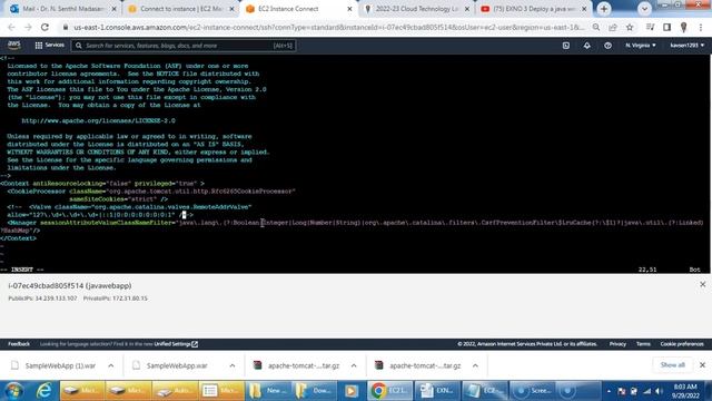 EXNO 3 Deploy Java Web Application using Amazon EC2 SEP 2022 смотреть онлайн
