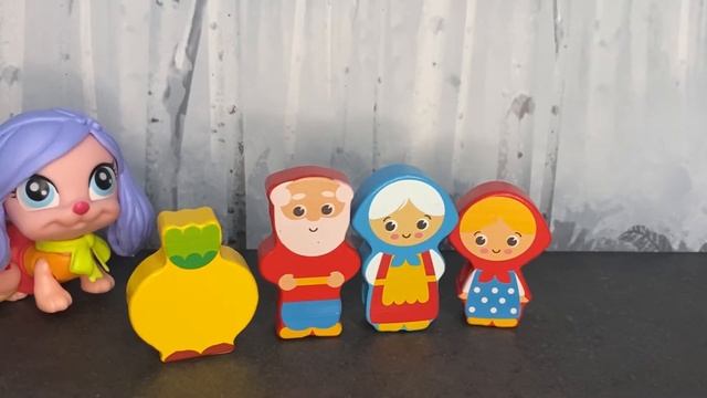 Русская народная сказка Репка, деревянная игрушка шнуровка смотреть онлайн