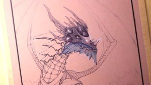 Let's Draw an ARMOURED DRAGON - FANTASY ART