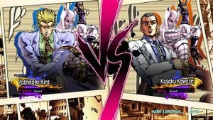 Кира Йошикаге против Косаку Каваджири JoJo all star battle R