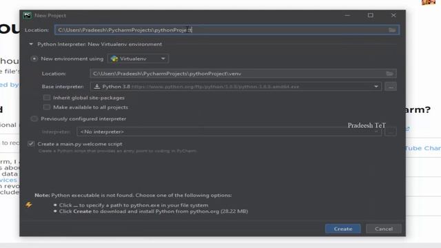 How to install Python in windows | Pycharm IDE setup | First program in python [Tamil]