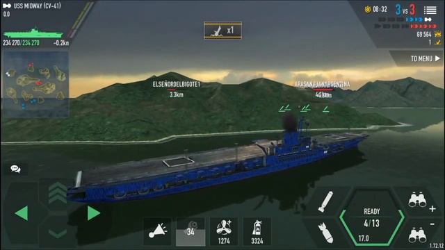 [Battle of warships] USS MIDWAY .... смотреть онлайн