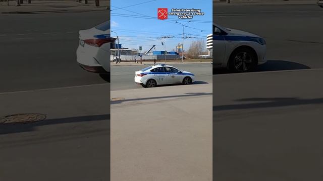 Russian(St.Petersburg, city of Federal significance) P.P.S. police Hyundai Solaris (так газанули ?)