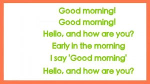 Good Morning Song for Kids (with lyrics) _ The Singing Walrus