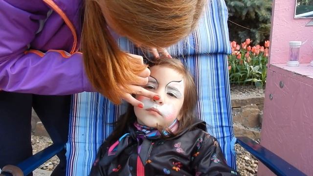 #АКВАГРИМ для детей #Дианка кошечка #Рисунки на лице/Akvagrim for kids