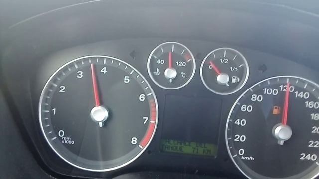 Ford Focus II 1.6i 100 cv rpm. 100-120 km/h смотреть онлайн