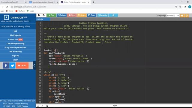 Computer Science Practical Python Programs