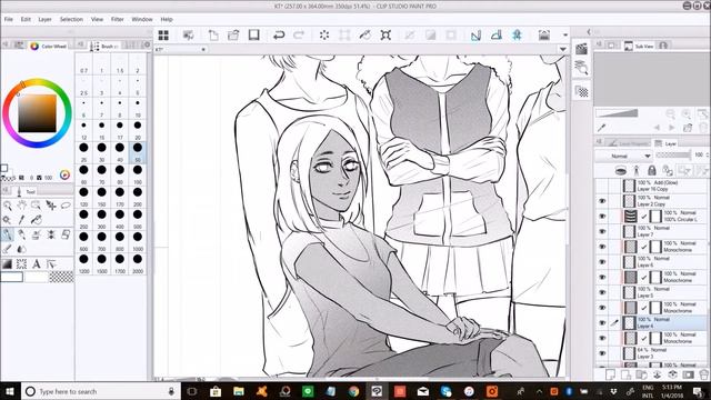 Original Manga Illustration  SCREENTONES