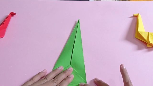 Оригами динозавр | Origami Dinosaurus