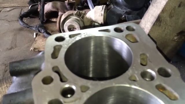 Расточка и хонингование блоков цилиндров часть 2