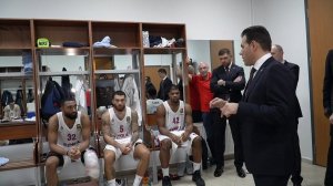 CSKA locker room after win against Anadolu Efes / Раздевалка ЦСКА после победы над «Анадолу Эфесом»