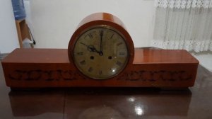 Каминные часы Янтарь с боем