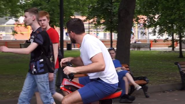 Электробайк на одном колесе. Моноколесо с рулём