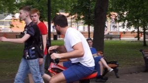 Электробайк на одном колесе. Моноколесо с рулём