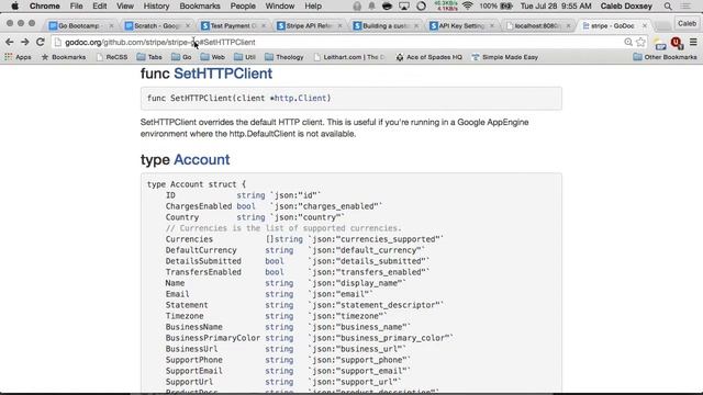 Golang Stripe