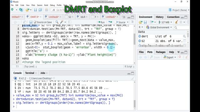 Duncan Multiple Range Test and Boxplot (displaying significant letter) in R software смотреть онлайн