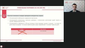 Обзор последних изменений 223-ФЗ. Практика проведения закупок Заказчиками Московской области