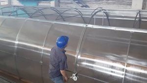 Теплица с открывающейся крышей