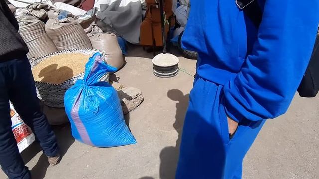 На рынок за пшеницей. Обработка пшеницы. Цены в Марокко.