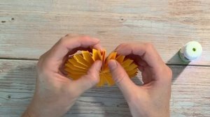 Поделки для детей. ПОДСОЛНУХ из бумаги.